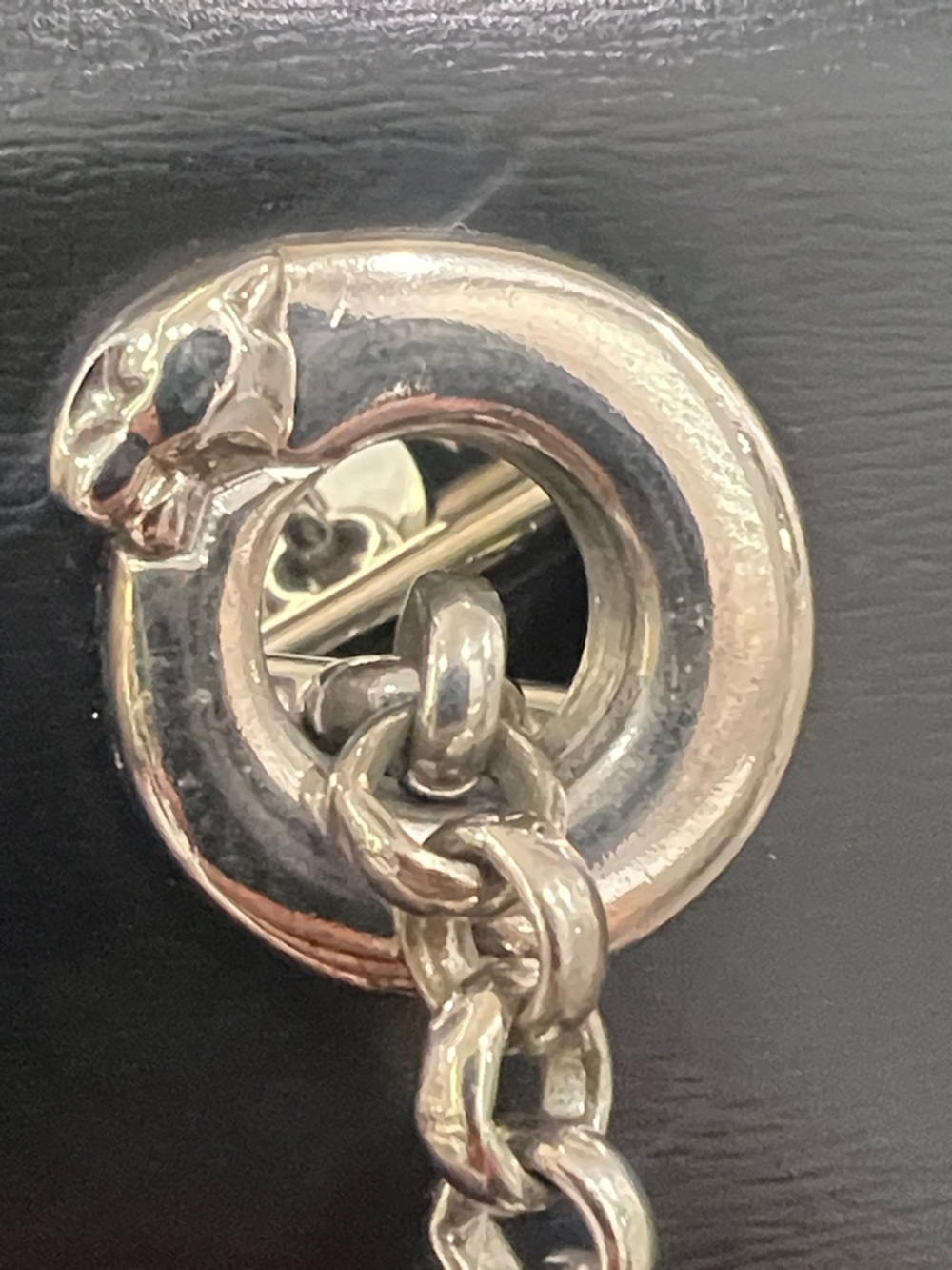 Cartier Panther vintage Leather Shoulder Tote Bag comes w authentic certificate - Picture 6 of 17